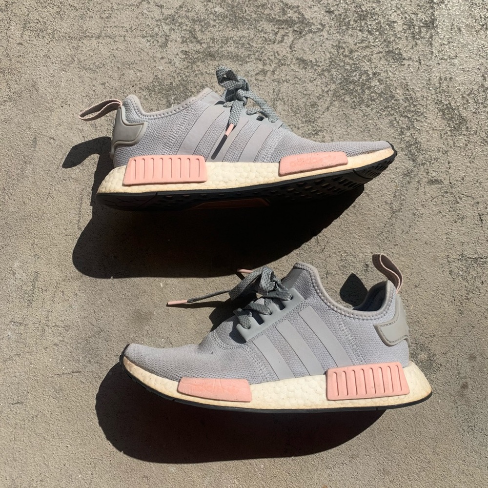 Adidas nmd pink and grey